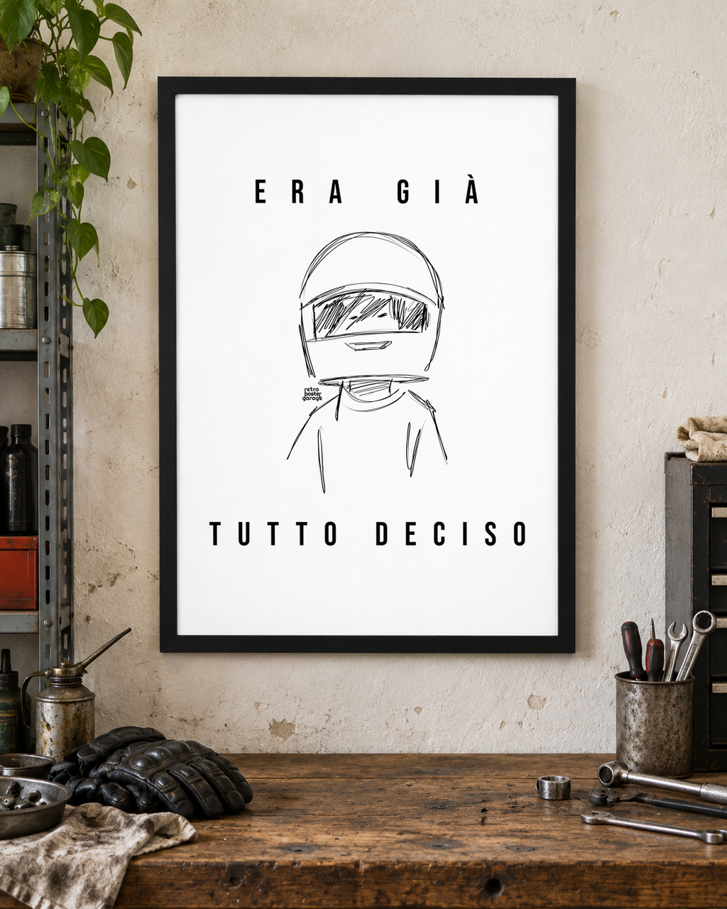 Poster «Era già tutto deciso» — formato verticale — RetroPosterGarage
