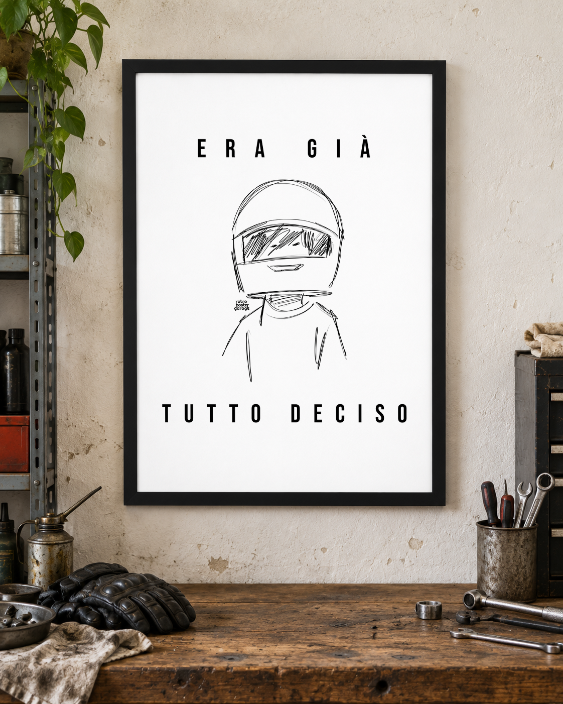 Poster «Era già tutto deciso» — formato verticale — RetroPosterGarage