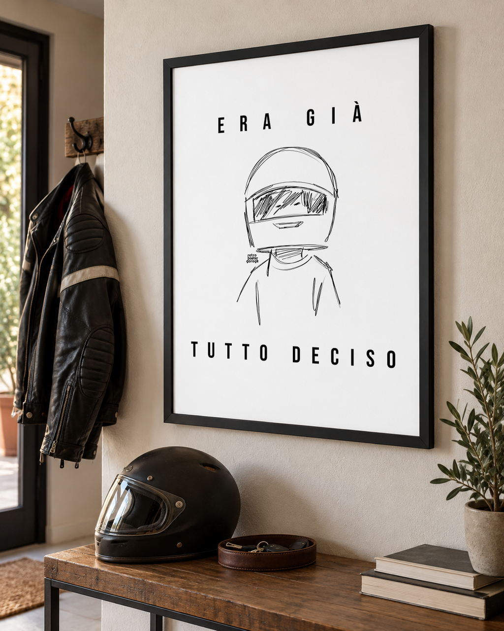 Poster «Era già tutto deciso» — formato verticale — RetroPosterGarage