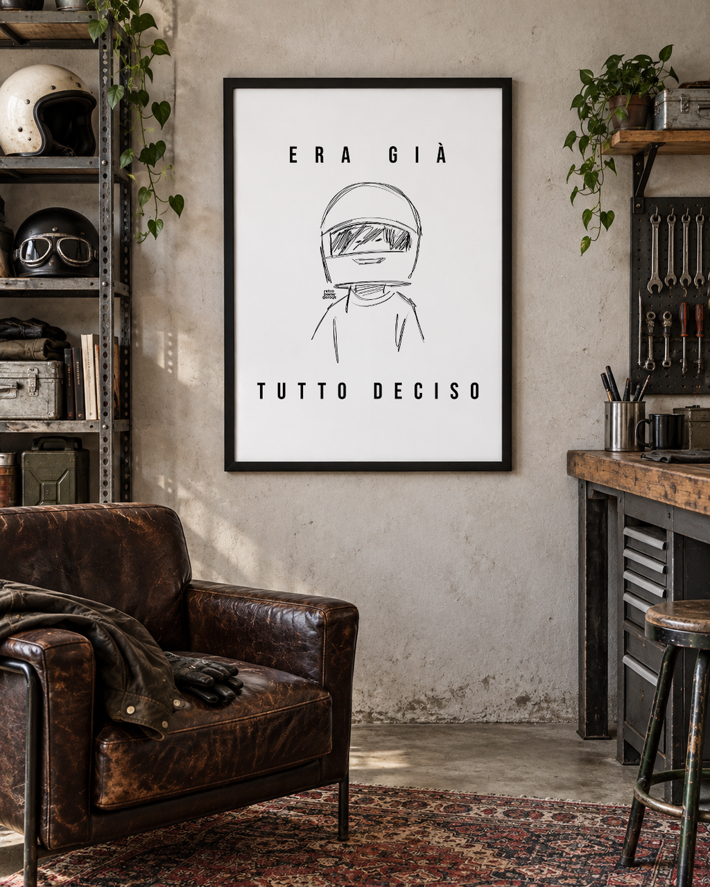 Poster «Era già tutto deciso» — formato verticale — RetroPosterGarage