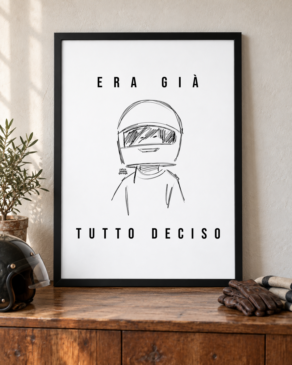 Poster «Era già tutto deciso» — formato verticale — RetroPosterGarage