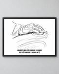 Poster «La moto cambia il tuo mondo» — formato orizzontale — RetroPosterGarage
