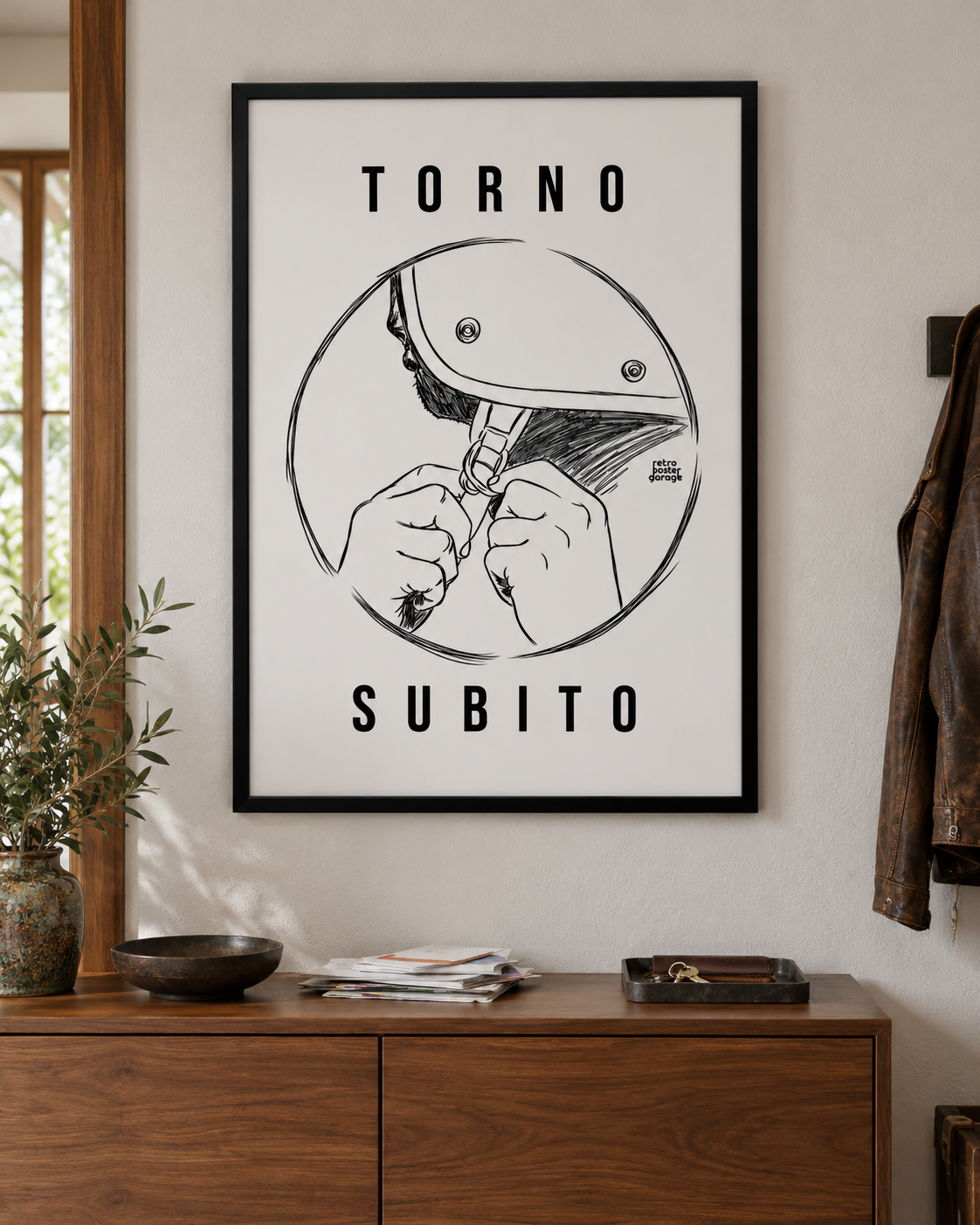 Poster «Torno subito — Jet» — formato verticale — RetroPosterGarage