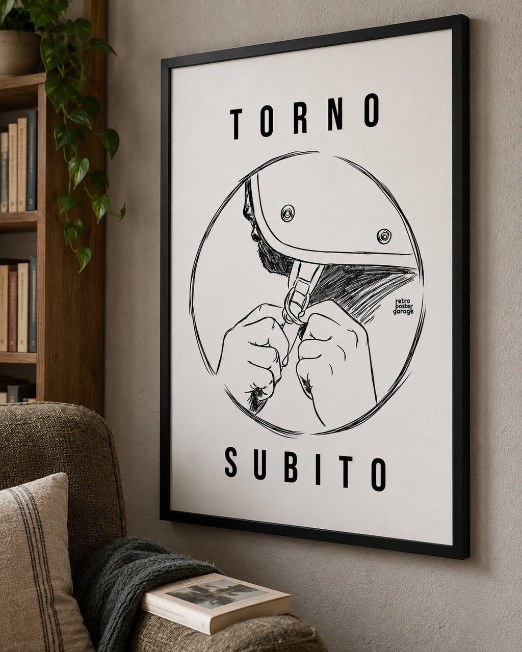 Poster «Torno subito — Jet» — formato verticale — RetroPosterGarage