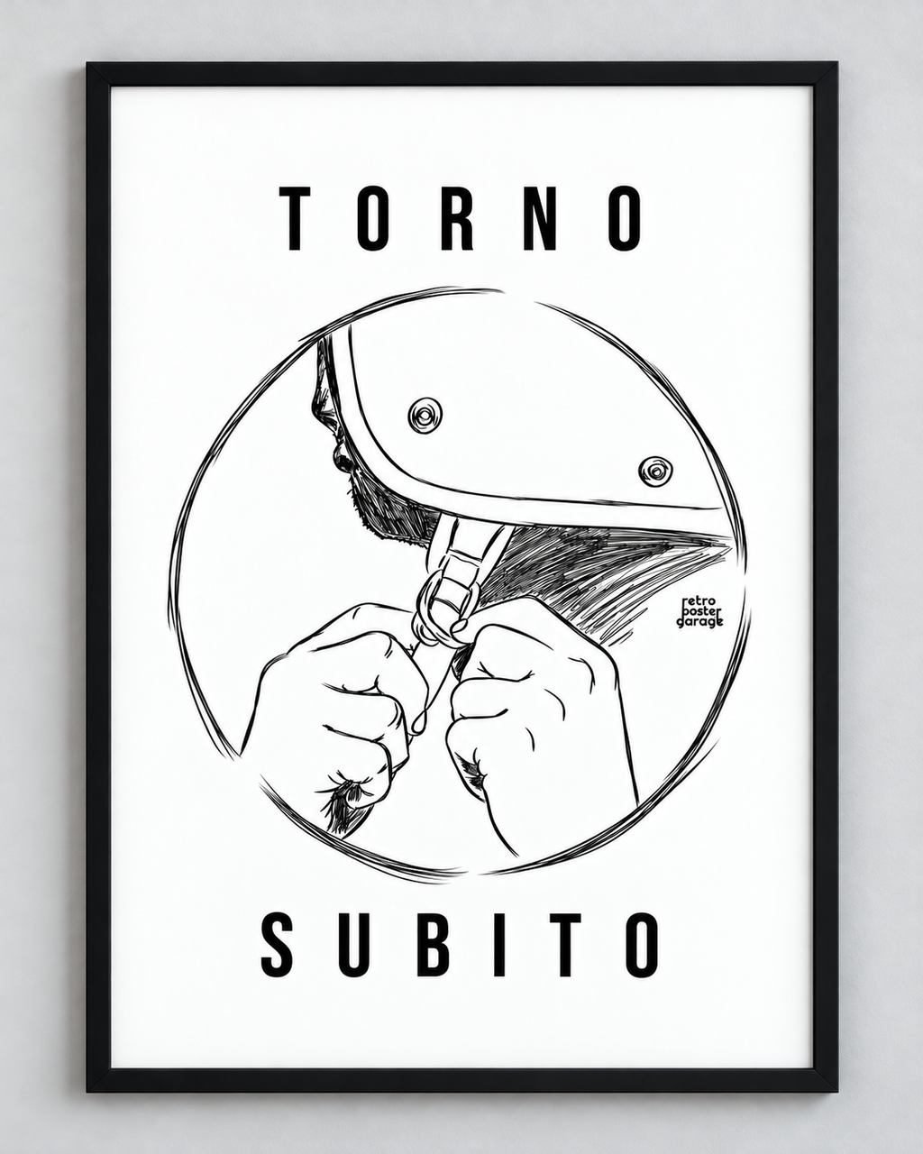 Poster «Torno subito — Jet» — formato verticale — RetroPosterGarage