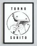 Poster «Torno subito — Jet» — formato verticale — RetroPosterGarage
