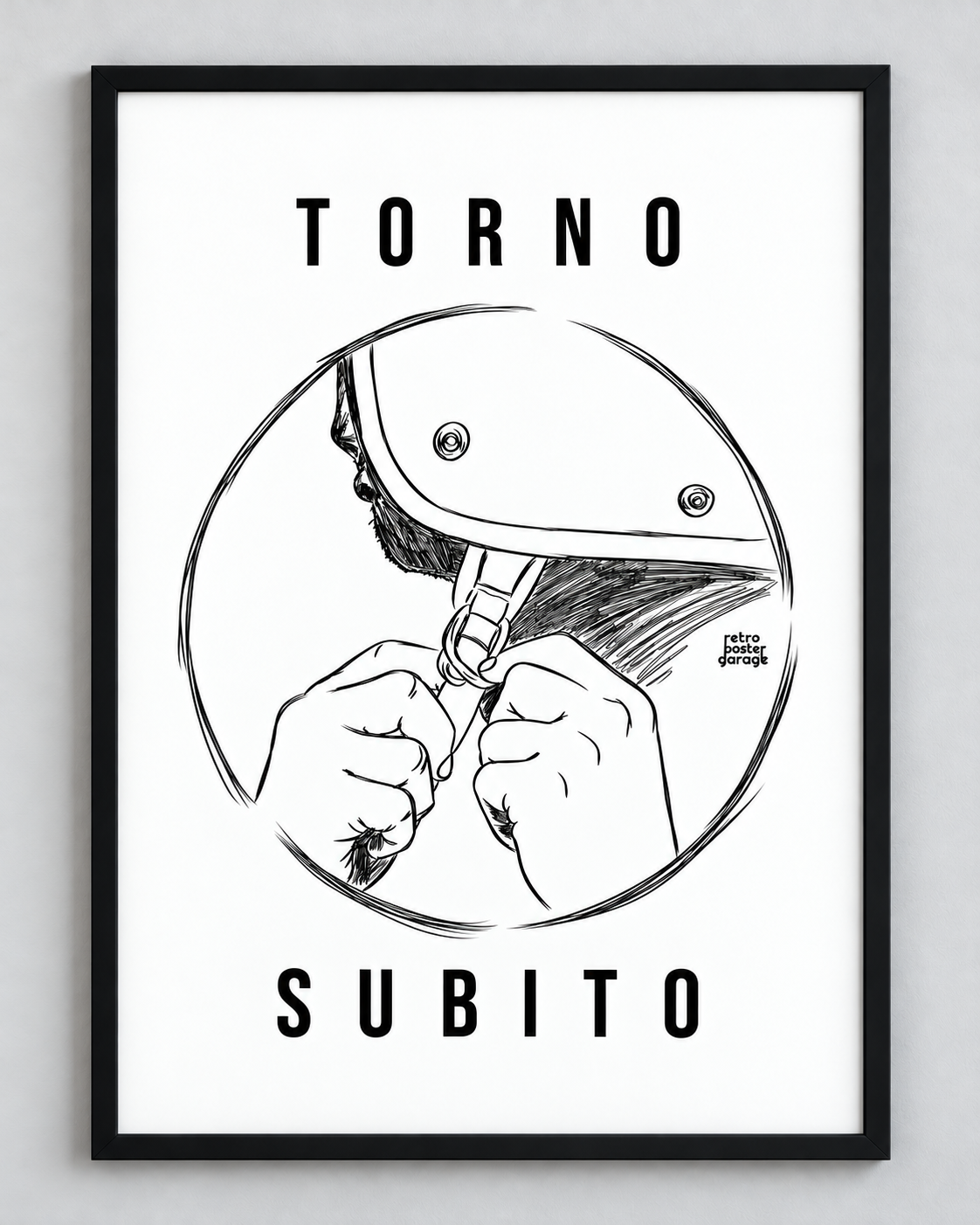 Poster «Torno subito — Jet» — formato verticale — RetroPosterGarage